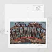 Idaho Springs, Colorado - Grote letterscènes Briefkaart (Voorkant / Achterkant)