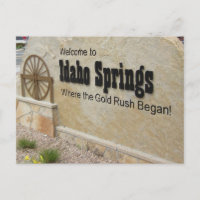 Idaho Springs, Colorado Welcome Sign