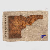 Idaho Spud Map Golfhanddoek (Horizontaal)