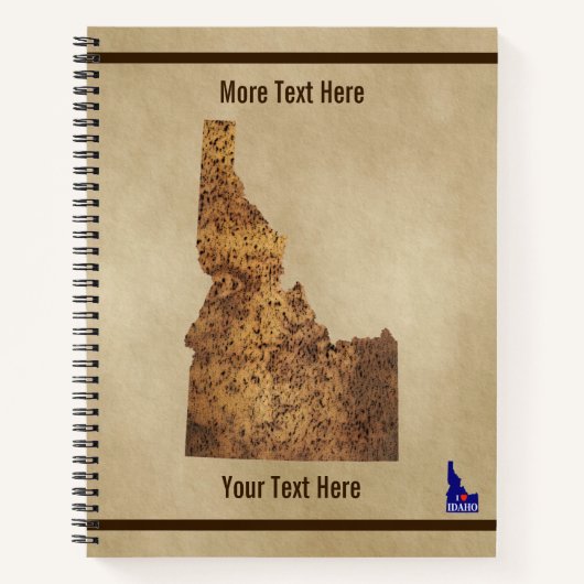 Idaho Spud Map Notitieboek (Voorkant)
