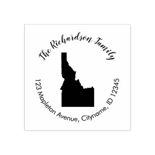 Idaho staat terugkeer adres rubberstempel