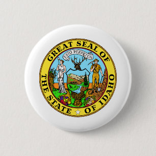 idaho  staatszegel ronde button 5,7 cm