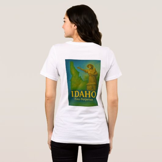 Idaho State Art T-Shirt - (Achterkant volledig)