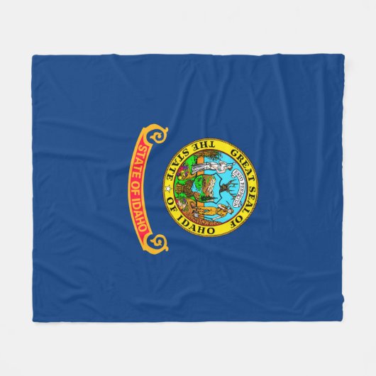 Idaho State Flag Design Decor Fleece Deken (Voorkant (Horizontaal))