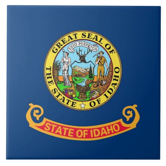 Idaho State Flag Tegel Tegeltje (Voorkant)