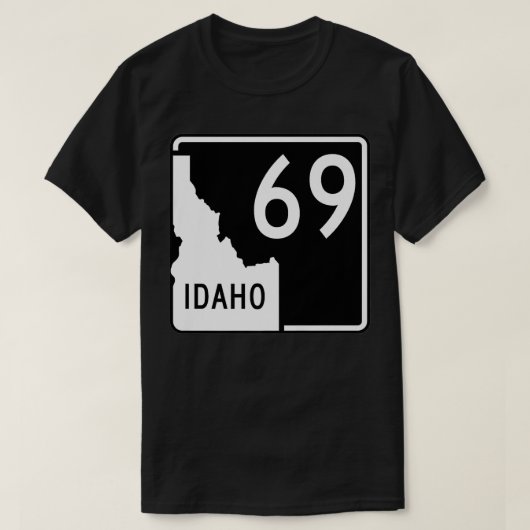 Idaho State Highway 69 Funny Premium T-shirt (Design voorkant)
