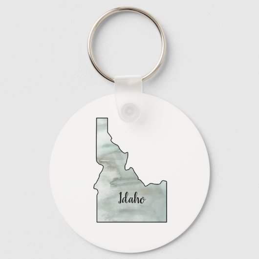 Idaho State Illustratie Sleutelhanger (Voorkant)