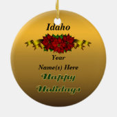 Idaho State-kerstversiering Keramisch Ornament (Achterkant)