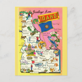 Idaho State Map Briefkaart