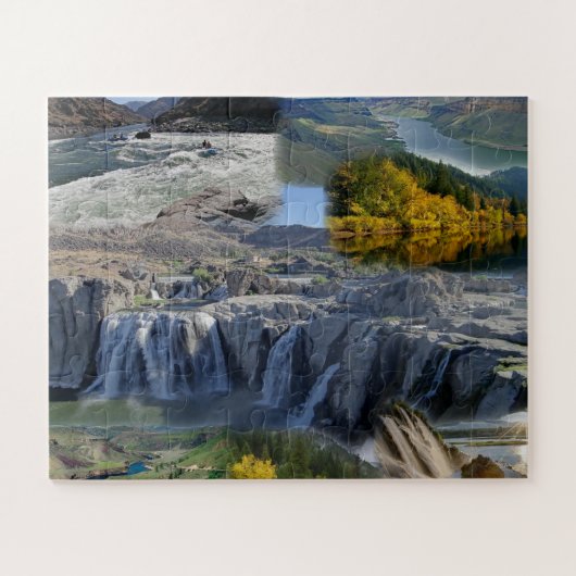 Idaho State Photo Collage 7 Afbeeldingen Jigzaag P Legpuzzel (Horizontaal)