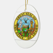 Idaho State Seal Keramisch Ornament (Links)