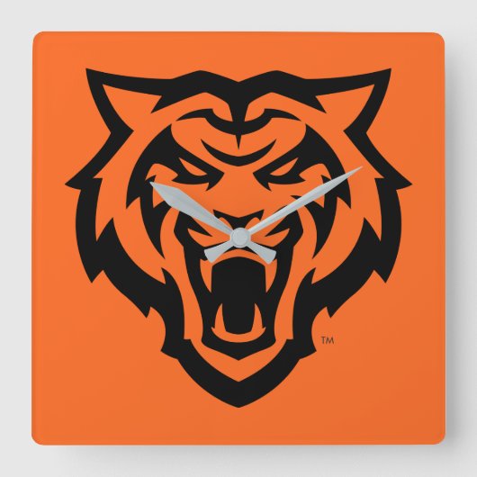 Idaho State University Bengaals Spirit Design Vierkante Klok (Voorkant)