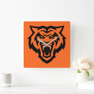 Idaho State University Bengaals Spirit Design Vierkante Klok