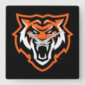 Idaho State University Bengaals Spirit Design Vierkante Klok (Voorkant)