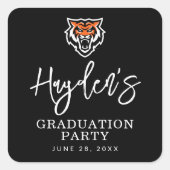 Idaho State University Bengaals Spirit Design Vierkante Sticker (Voorkant)