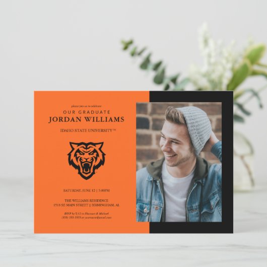 Idaho State University Bengals Spirit Ontwerp Aankondiging (Staand voorkant)