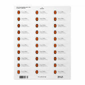 Idaho State University Bold Bengaals Logo Etiket (Full Sheet)