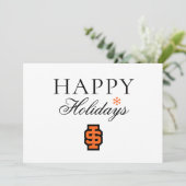 Idaho State University Bold Bengaals Logo Feestdagenkaart (Staand voorkant)