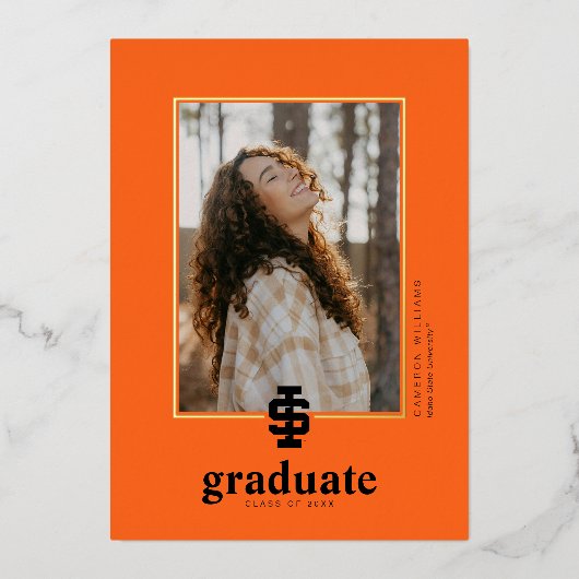 Idaho State University Bold Bengaals Logo Folie Uitnodiging (Voorkant)