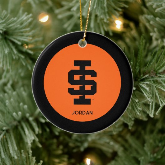 Idaho State University Bold Bengaals Logo Keramisch Ornament (Boom)
