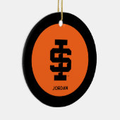 Idaho State University Bold Bengaals Logo Keramisch Ornament (Rechts)