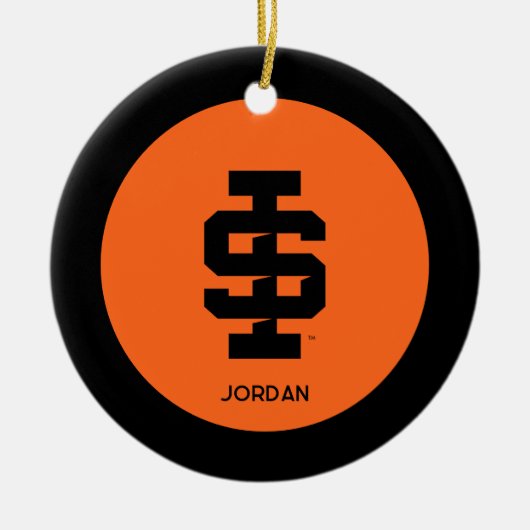Idaho State University Bold Bengaals Logo Keramisch Ornament (Voorkant)