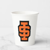 Idaho State University Bold Bengaals Logo Papieren Bekers (Voorkant)