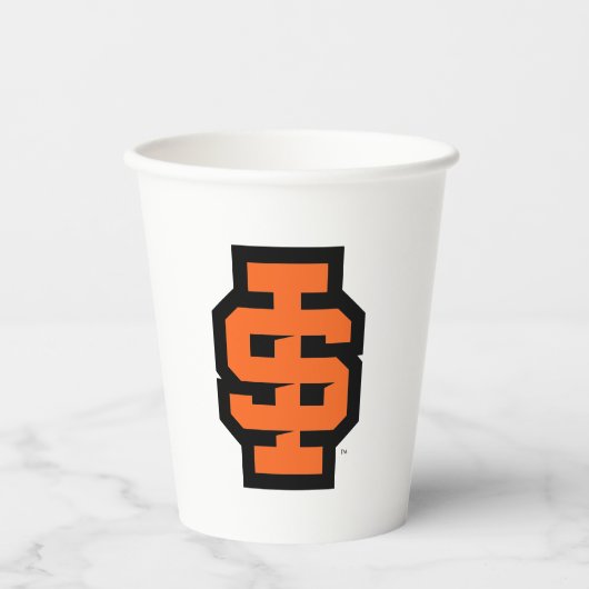 Idaho State University Bold Bengaals Logo Papieren Bekers (Voorkant)