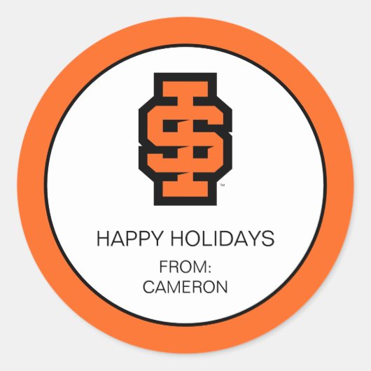 Idaho State University Bold Bengaals Logo Ronde Sticker (Voorkant)