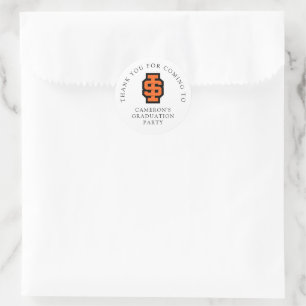 Idaho State University Bold Bengaals Logo Ronde Sticker
