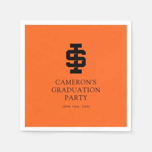 Idaho State University Bold Bengaals Logo Servet (Voorkant)