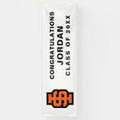 Idaho State University Bold Bengaals Logo Spandoek (Verticaal)