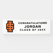 Idaho State University Bold Bengaals Logo Spandoek (Horizontaal)