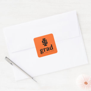 Idaho State University Bold Bengaals Logo Vierkante Sticker