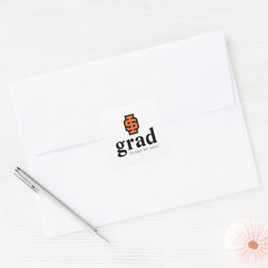Idaho State University Bold Bengaals Logo Vierkante Sticker (Envelop)