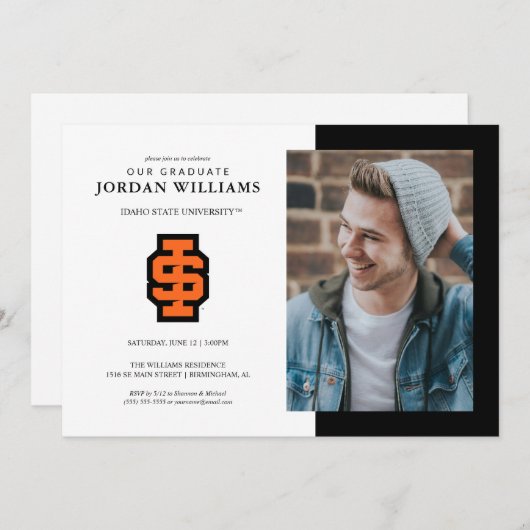 Idaho State University Bold Bengals Logo Aankondiging (Voorkant / Achterkant)