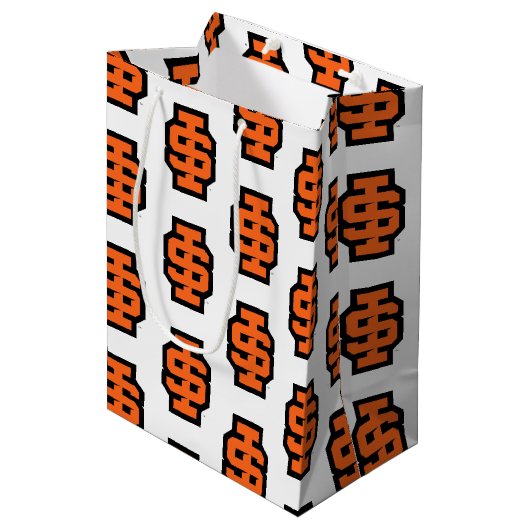 Idaho State University Dappere Bengalen Logo Medium Cadeauzakje (Voorkant Gekanteld)