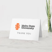 Idaho State University Officiële Logo-ontwerp Bedankkaart (Voorkant)