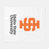 Idaho State University Officiële Logo-ontwerp Fleece Deken (Voorkant (Horizontaal))