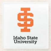 Idaho State University Officiële Logo-ontwerp Glazen Onderzetter (Voorkant)