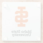 Idaho State University Officiële Logo-ontwerp Glazen Onderzetter (Achterkant)