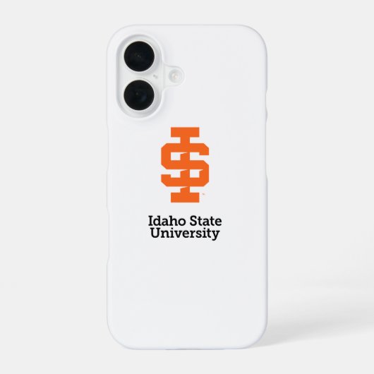 Idaho State University Officiële Logo-ontwerp iPhone 16 Hoesje (Achterkant)