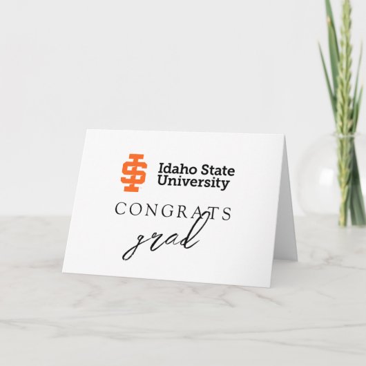 Idaho State University Officiële Logo-ontwerp Kaart (Voorkant)