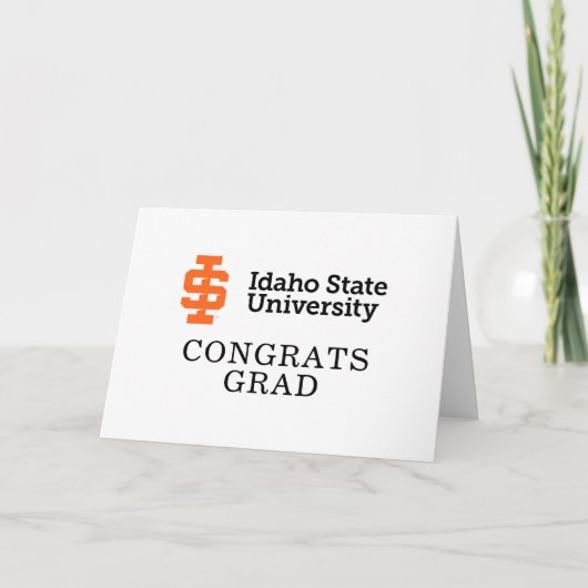 Idaho State University Officiële Logo-ontwerp Kaart (Voorkant)