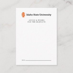 Idaho State University Officiële Logo-ontwerp Notitiekaartje