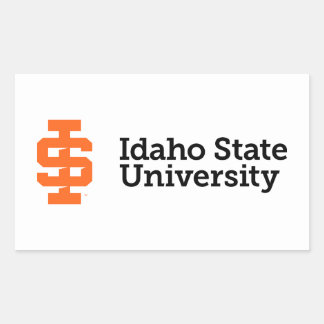 Idaho State University Officiële Logo-ontwerp Rechthoekige Sticker