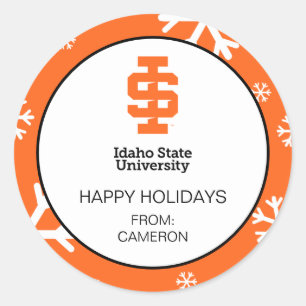 Idaho State University Officiële Logo-ontwerp Ronde Sticker