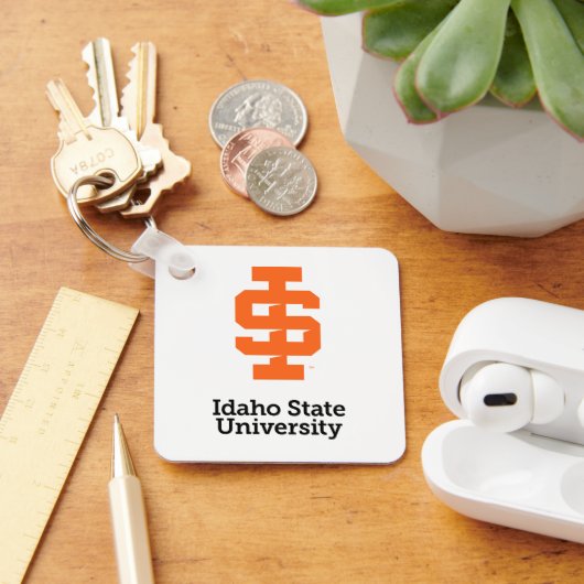 Idaho State University Officiële Logo-ontwerp Sleutelhanger (Bureau)