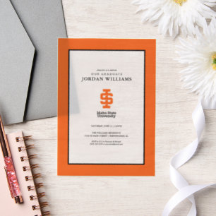 Idaho State University Officiële Logo-ontwerp Vellum Uitnodigingen
