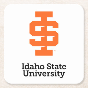 Idaho State University Officiële Logo-ontwerp Vierkante Kartonnen Onderzetter